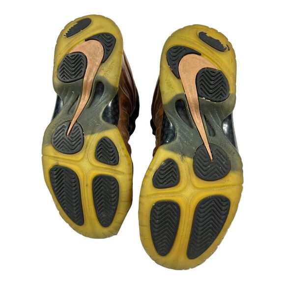 Nike Air Foamposite Little Posite One Copper Sneakers 644791-004 Size 5Y *Worn* - Picture 8 of 8